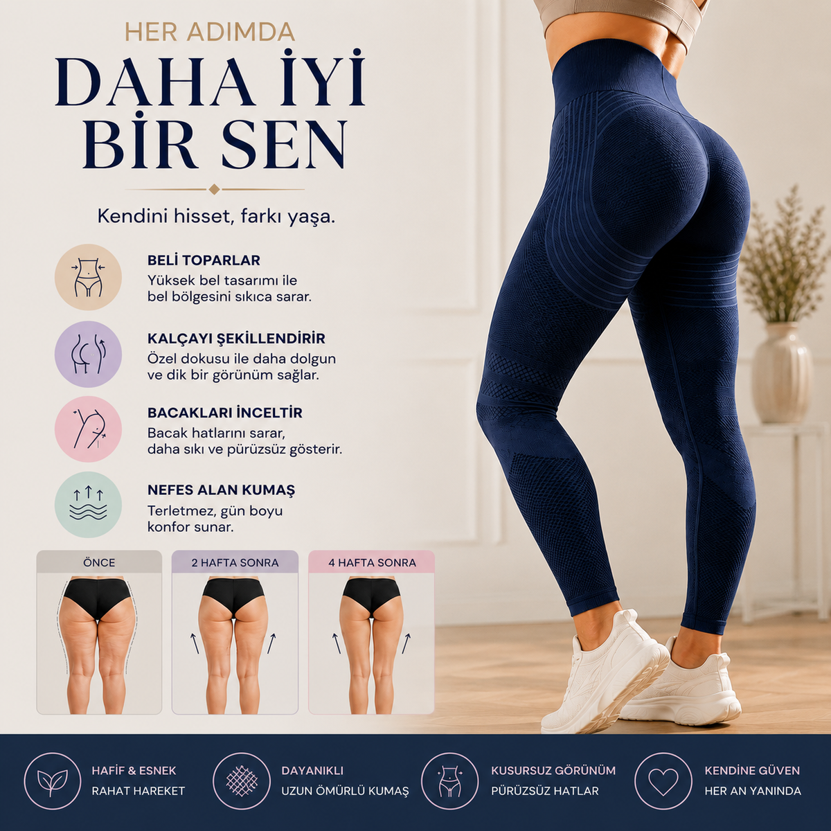 3'lü Etki Taytı Lipödem, Selülit, Varis